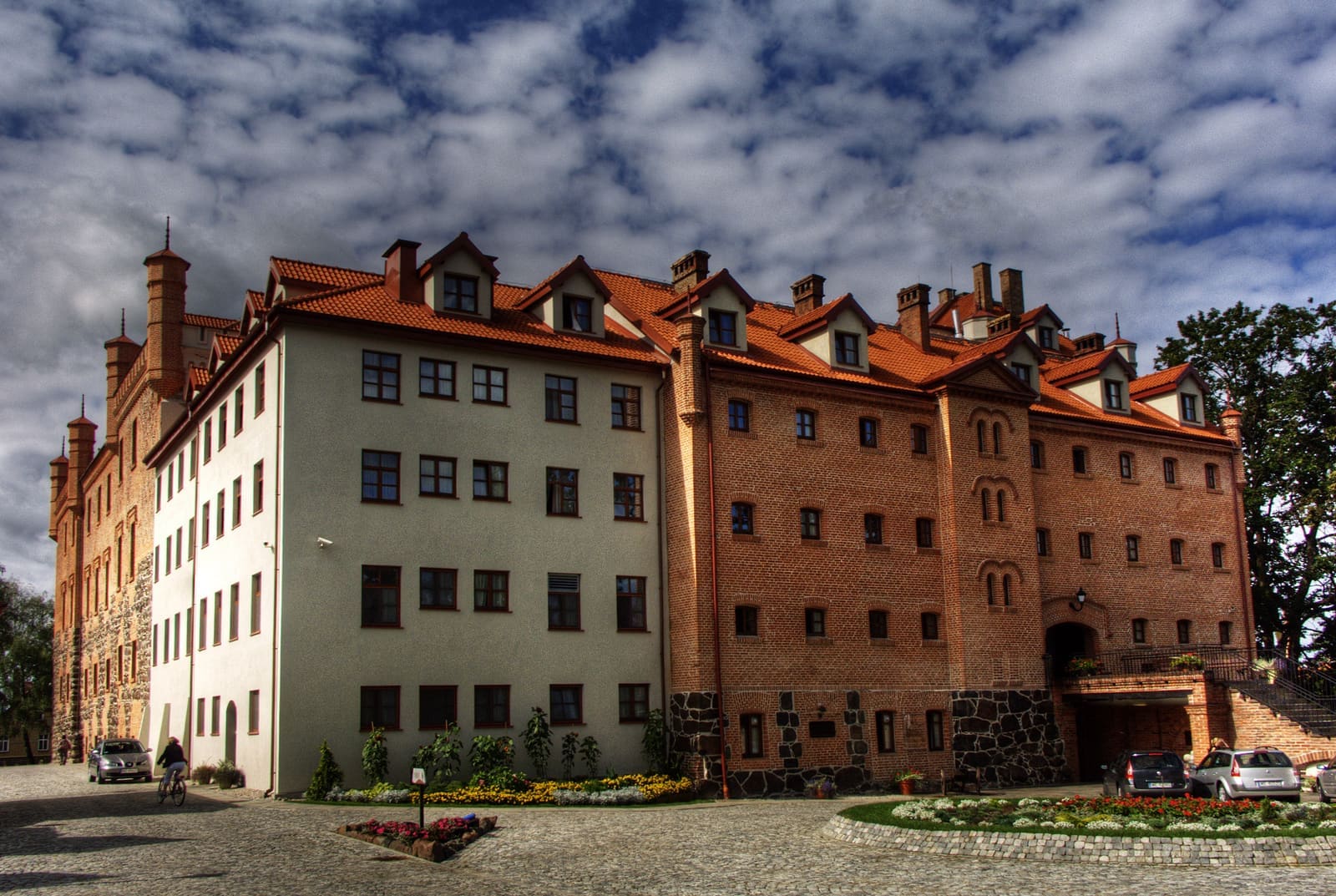 Die Burg Ryn über dem Ryńskie-See